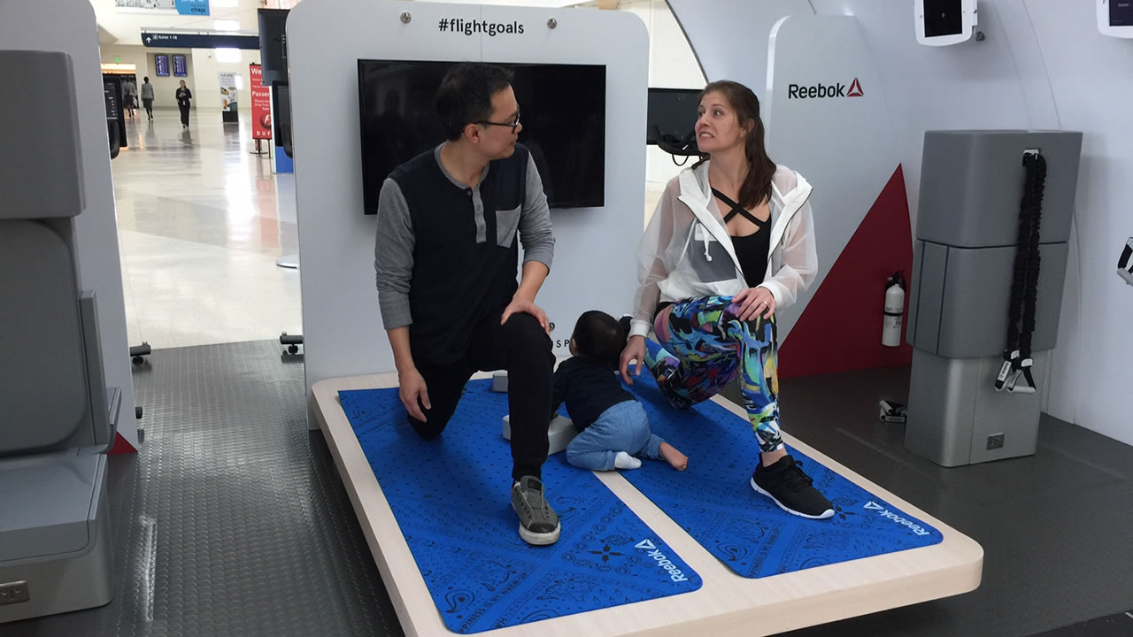 Aircraft design company tests new in-flight gyms at Mineta San Jose International Airport